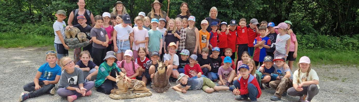 Posieren mit den Jägerinnen